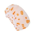 thumbnail image 1 of Unique Bargains 1 Pc Women Lightweight Shower Cap for Bathroom Business Travel Orange EVA, 1 of 4