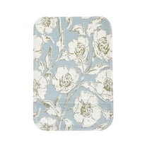 Unique Bargains 1 Pc Women Lightweight Small Makeup Mirror for Travel Blue Glass