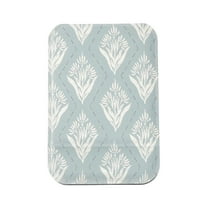 Unique Bargains 1 Pc Women Makeup Mirror for Travel Blue Glass 3.94"x5.91"