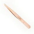 thumbnail image 1 of Unique Bargains 1 Pc Women Pointed Eyelash Extension Tweezers for Beauty Parlor Rose Gold Tone Stainless Steel, 1 of 4
