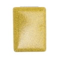 thumbnail image 1 of Unique Bargains 1 Pc Women Portable Rectangular Makeup Mirror for Travel Vacation Gold Tone Aluminum Mirror PU Leather, 1 of 3