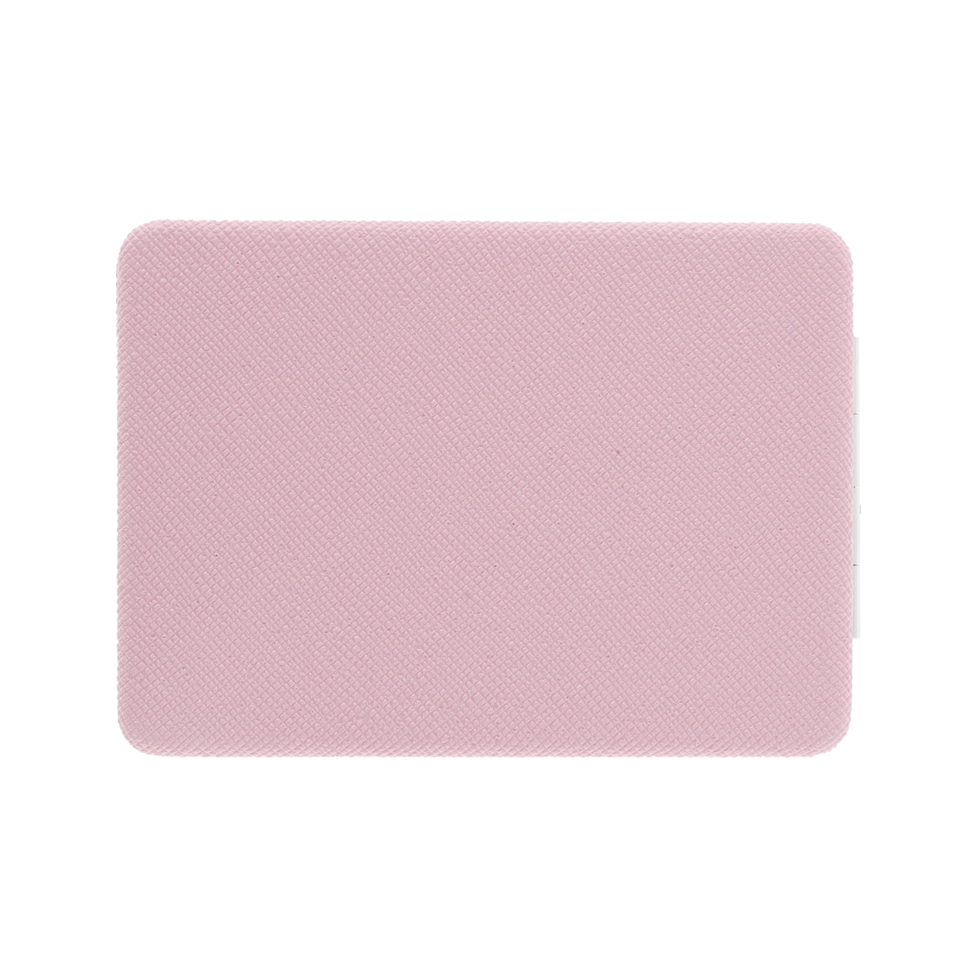 Unique Bargains 1 Pc Women Rectangular Solid Color Makeup Mirror for Travel Pink