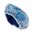 thumbnail image 1 of Unique Bargains 1 Pc Women Reusable Shower Cap for Bathroom Business Travel Blue PEVA Microfiber, 1 of 4