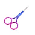 thumbnail image 1 of Unique Bargains 1 Pc Women Sharped Edged Scissors Facial Hair Scissors For Bedroom Stainless Steel Blue Pink, 1 of 4