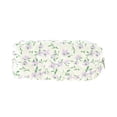 thumbnail image 1 of Unique Bargains 1 Pc Women Small Floral Print Makeup Bag for Travel Vacation Purple Polyester, 1 of 4