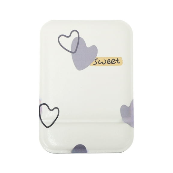 Unique Bargains 1 Pc Women Small Makeup Mirror for Travel Beige Glass