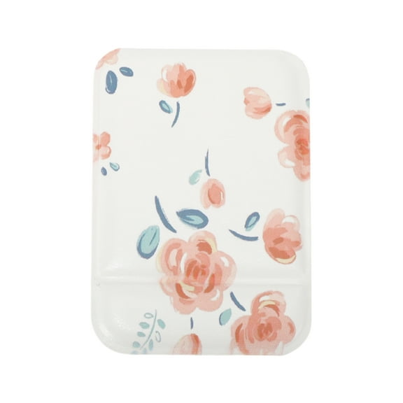 Unique Bargains 1 Pc Women Small Makeup Mirror for Travel Orange Glass