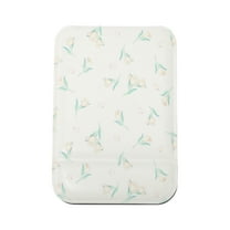 Unique Bargains 1 Pc Women Small Makeup Mirror for Travel Yellow Glass