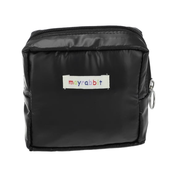 Unique Bargains 1 Pc Women Travel Cosmetic Bag for Vacation Camping Outdoor Activities Black Oxford Cloth