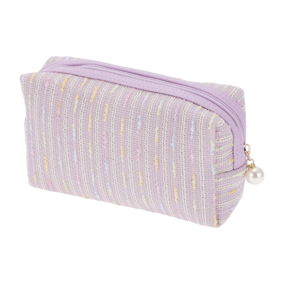Unique Bargains 1 Pc Women Travel Organizer Toiletry Bag for Business Travel Vacation Purple Polyester