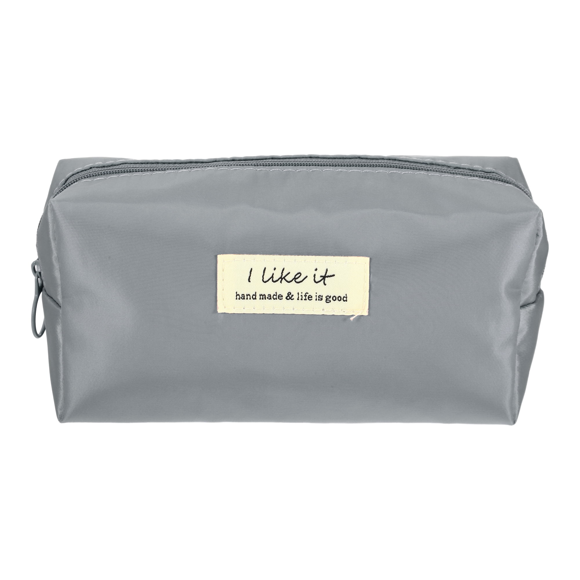 Unique Bargains 1 Pc Women Waterproof Makeup Bag for Business Travel Vacation Wedding Gray