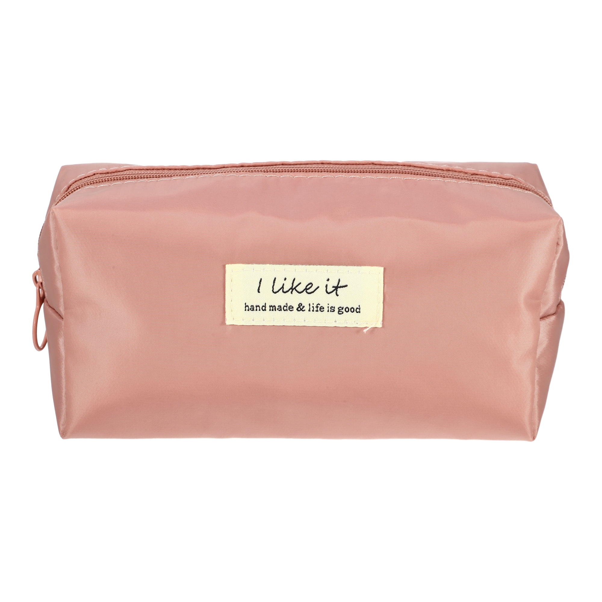Unique Bargains 1 Pc Women Waterproof Makeup Bag for Business Travel Vacation Wedding Pink