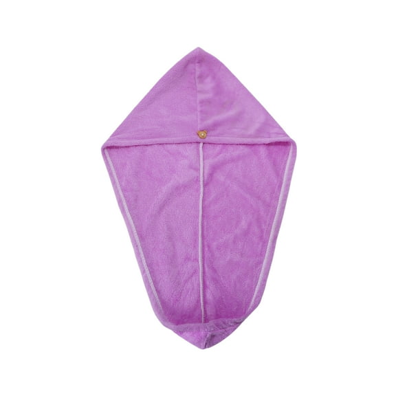 Unique Bargains 1 Pc Women Waterproof Single Layer Hair Towel for Travel Purple