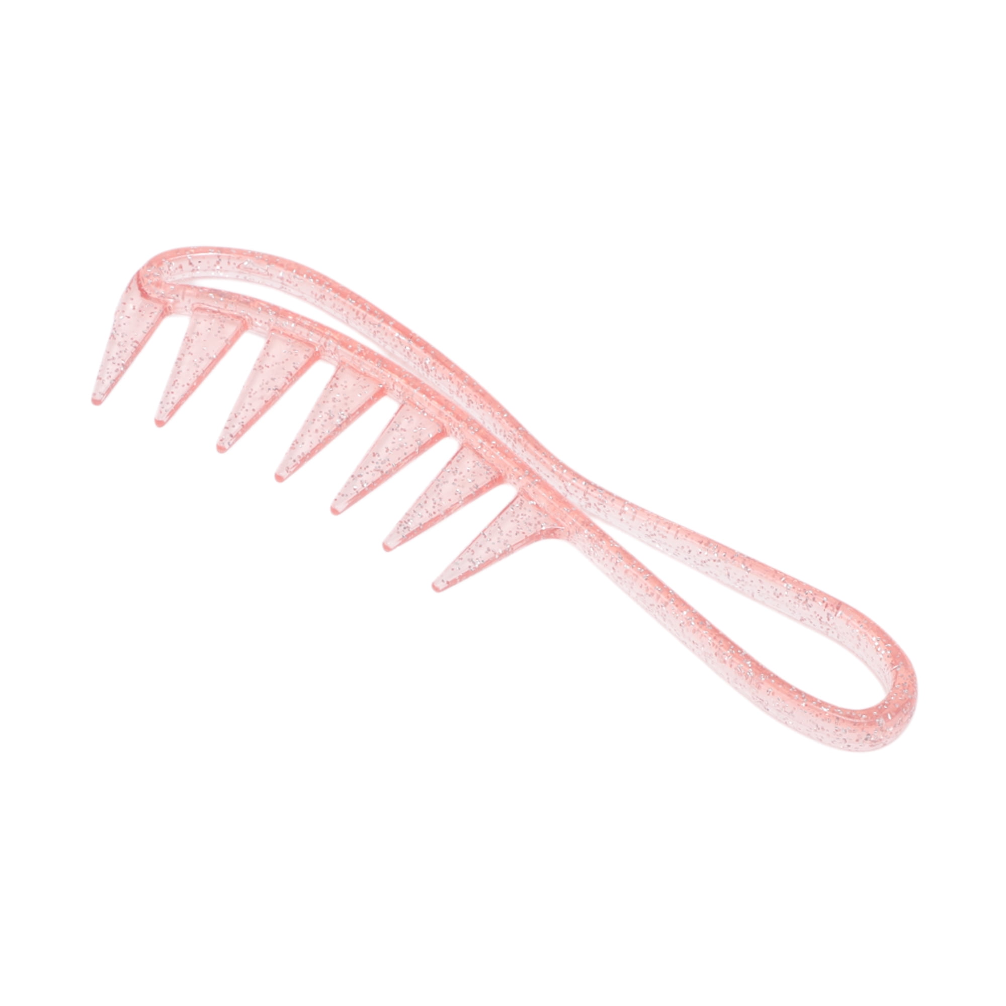 Unique Bargains 1 Pc Women Wide Tooth Comb for Curly Hair All Hair Types Pink