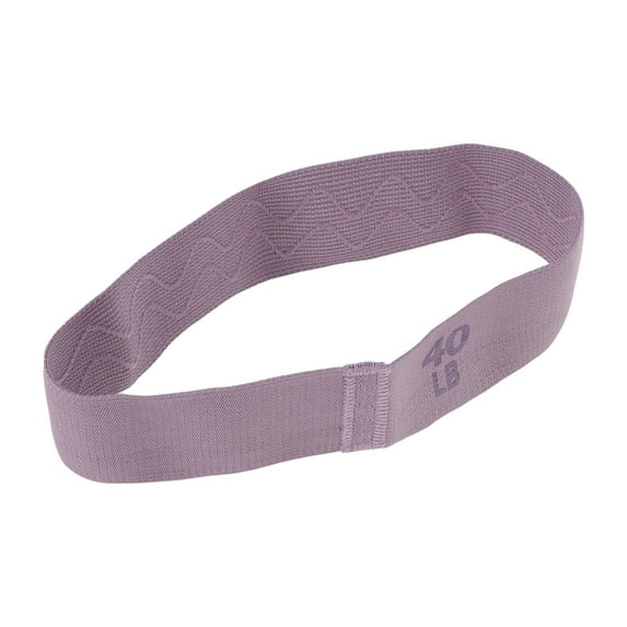 Unique Bargains 1 Pc Women Yoga Booty Bands for Gym Stretching Exercise 12.99"x2.36" Purple Polyster Cotton Latex