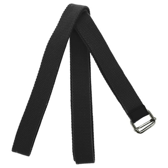 Unique Bargains 1 Pc Women Yoga Stretch Band for Gym Stretching Exercise 125.98" Length Black Polyster Cotton