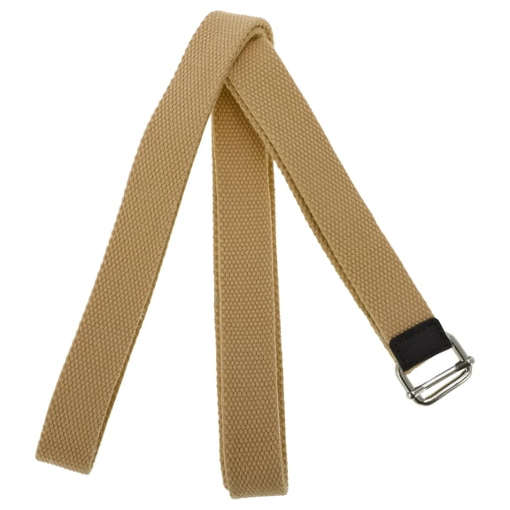 Unique Bargains 1 Pc Women Yoga Stretch Band for Gym Stretching Exercise 125.98" Length Brown Polyster Cotton