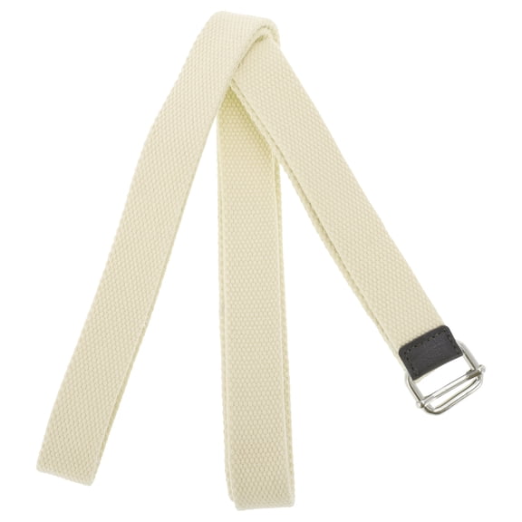 Unique Bargains 1 Pc Women Yoga Stretch Band for Gym Stretching Exercise 125.98" Length Khaki Polyster Cotton