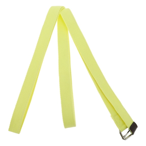 Unique Bargains 1 Pc Women Yoga Stretch Band for Gym Stretching Exercise 125.98" Length Yellow Polyster Cotton