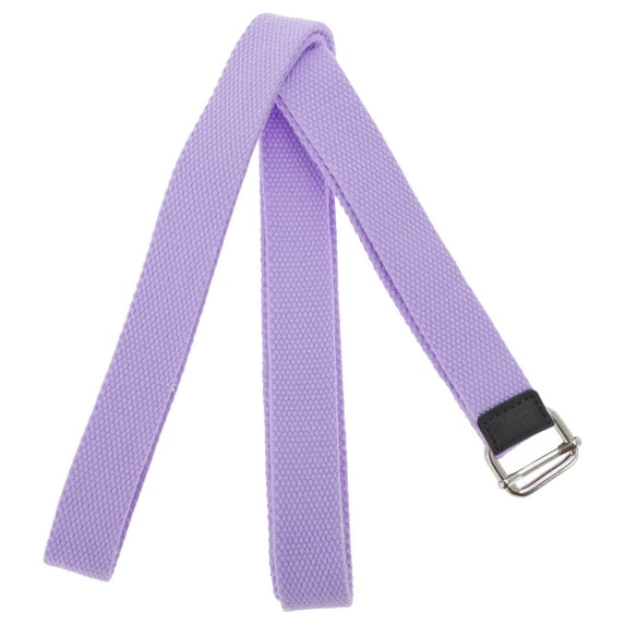Unique Bargains 1 Pc Women Yoga Stretch Band for Gym Stretching Exercise 98.43" Length Purple Polyster Cotton