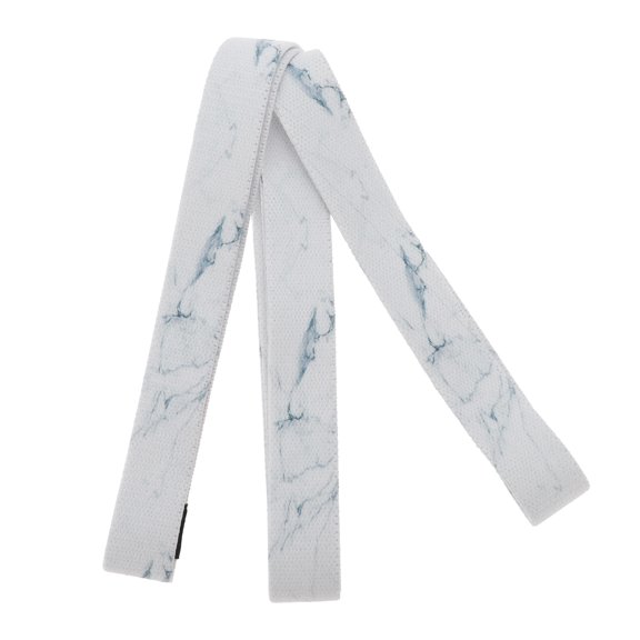 Unique Bargains 1 Pc Women Yoga Stretch Band for Gym Stretching Exercise White Polyster Cotton Latex