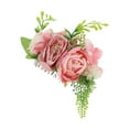 thumbnail image 1 of Unique Bargains 1 Pc Women's Convenient Simulated Flowers Side Comb for Parties Pink Polyester Fabric Iron, 1 of 4