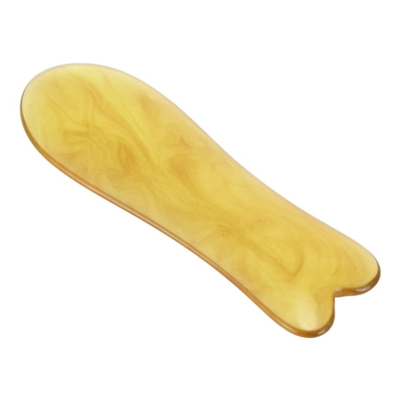 Unique Bargains 1 Pc Women's Fish Shape Facial Roller for Beauty Parlor Vacation Bathing Amber Resin Beeswax