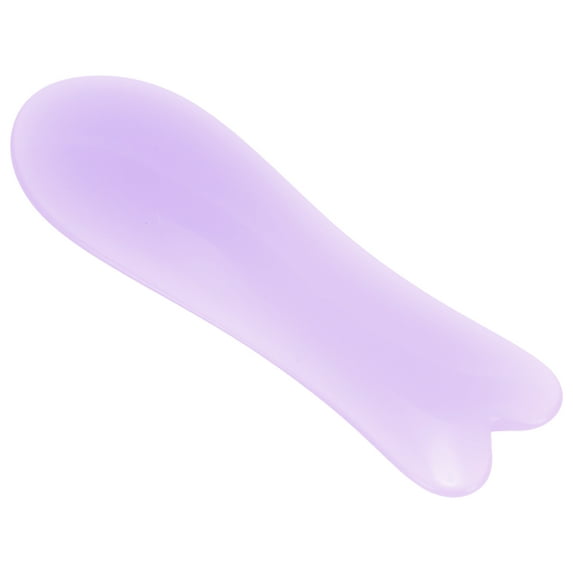 Unique Bargains 1 Pc Women's Fish Shape Facial Roller for Beauty Parlor Vacation Bathing Purple Resin Beeswax
