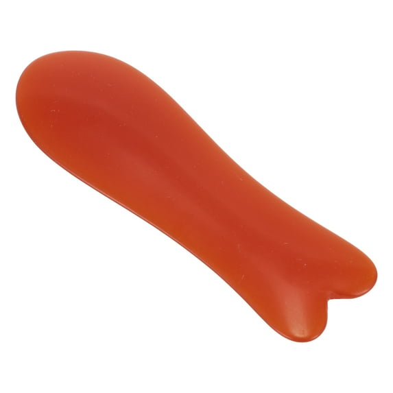 Unique Bargains 1 Pc Women's Fish Shape Facial Roller for Beauty Parlor Vacation Bathing Red Resin Beeswax