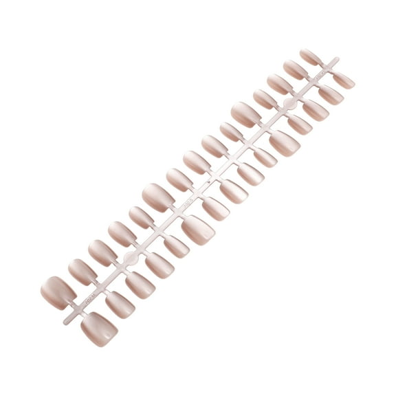 Unique Bargains 1 Pc Women's Full Coverage Nails Tips Plating XS Pink