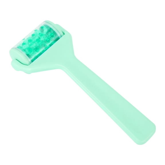 Unique Bargains 1 Pc Women's Lightweight Face Roller for Beauty Parlor Bathing Green ABS PC Ice Beads