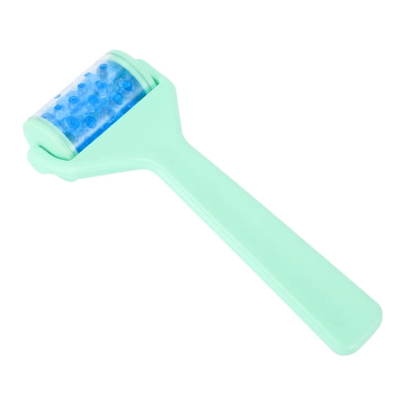 Unique Bargains 1 Pc Women's Lightweight Face Roller for Beauty Parlor Bathing Green Blue ABS PC Ice Beads
