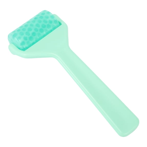 Unique Bargains 1 Pc Women's Translucent Face Roller for Beauty Parlor Bathing Green ABS PE Ice Beads