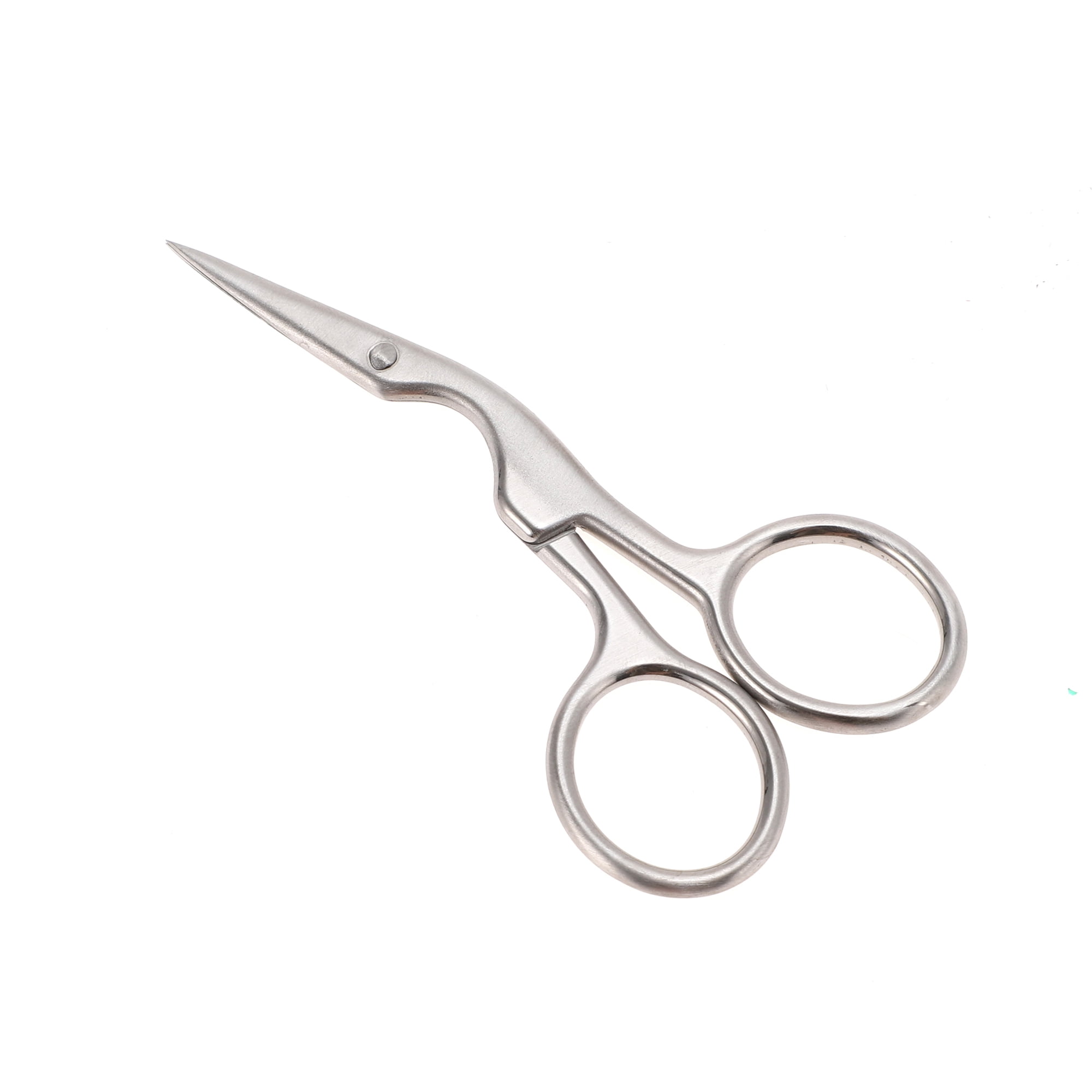 Unique Bargains 1 Pc Wrinkle Free Scissors Facial Hair Bathroom Silver Tone
