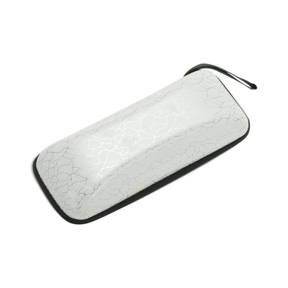 Unique Bargains 1 Pc Zip Design EyeGlasses Case Durable Eyeglasses Storage White