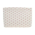 thumbnail image 1 of Unique Bargains 1 Pc convenient Rectangle Flat Dots Makeup Bag for Travel Large White Pink Polyester, 1 of 5