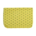 thumbnail image 1 of Unique Bargains 1 Pc convenient Rectangle Flat Dots Makeup Bag for Travel Large Yellow Gray Polyester, 1 of 6
