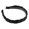 thumbnail image 1 of Unique Bargains 1 Pcs 1.1 Inch Wide Synthetic Hair Braided Headband Hair Hoop for Women and Girl Black Brown, 1 of 2