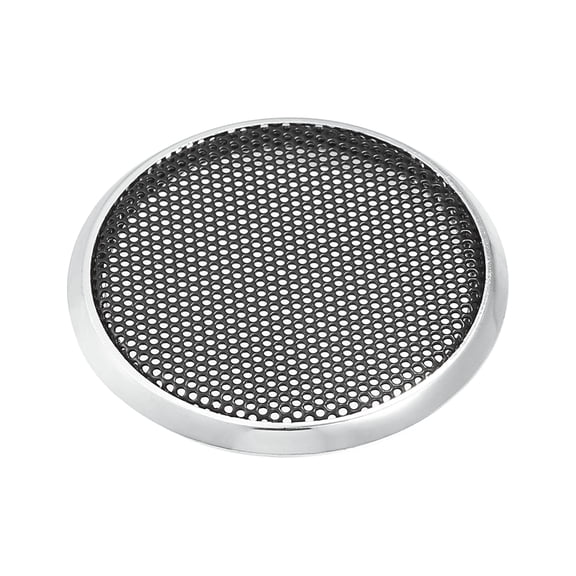 Unique Bargains 1 Pcs 1.5" Car Speaker Grills Cover Mesh Round 1.5 Inch Audio Subwoofer Protector Iron Silver Tone
