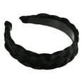 thumbnail image 1 of Unique Bargains 1 Pcs 1.61 Inch Wide Synthetic Hair Braided Headband Hair Hoop for Women and Girl Black, 1 of 7