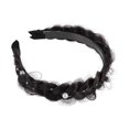 thumbnail image 1 of Unique Bargains 1 Pcs 1.77 Inch Wide Synthetic Hair Braided Headband Hair Hoop for Women and Girl Black Brown, 1 of 2