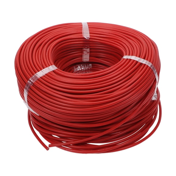 Unique Bargains 1 Pcs 12AWG Universal Ground Wire Car Radio, Automotive, Car speakers Power Wire Fully Insulated& Soft Touch Jacket TC Red 499FT