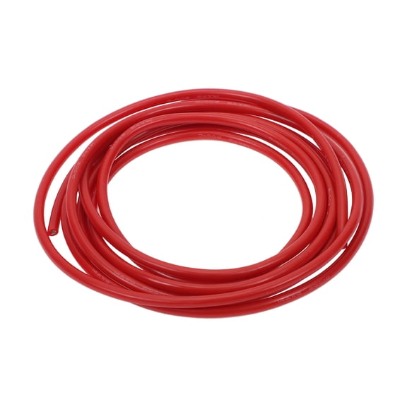 Unique Bargains 1 Pcs 14AWG Universal Ground Wire Car Radio, Automotive, Car speakers Power Wire Fully Insulated& Soft Touch Jacket TC Red 7FT