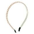 thumbnail image 1 of Unique Bargains 1 Pcs 2 Rows Rhinestone Headband Hairband for Women 0.31 Inch Wide White, 1 of 7