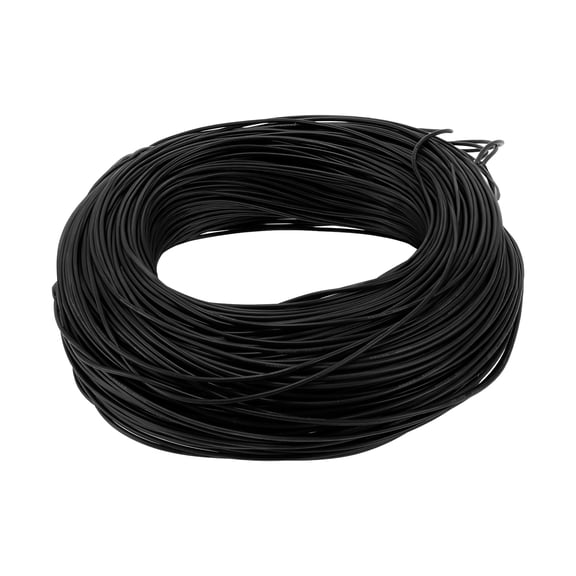 Unique Bargains 1 Pcs 22AWG Universal Ground Wire Car Radio, Automotive, Car speakers Power Wire Fully Insulated& Soft Touch Jacket TC Black 499FT