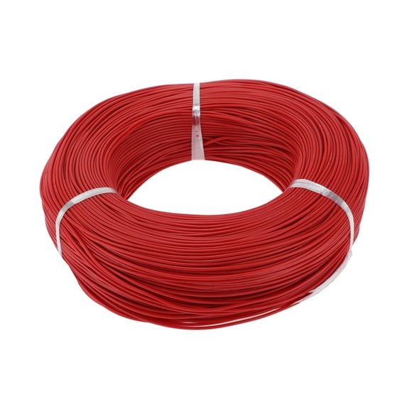 Unique Bargains 1 Pcs 22AWG Universal Ground Wire Car Radio, Automotive, Car speakers Power Wire Fully Insulated& Soft Touch Jacket TC Red 1001FT