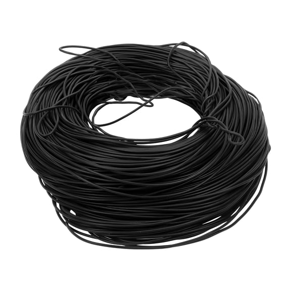 Unique Bargains 1 Pcs 24AWG Universal Ground Wire Car Radio, Automotive, Car speakers Power Wire Fully Insulated& Soft Touch Jacket TC Black 499FT