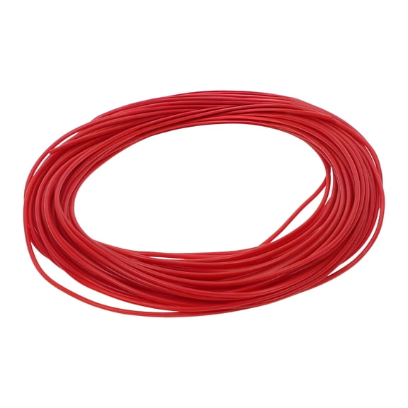 Unique Bargains 1 Pcs 24AWG Universal Ground Wire Car Radio, Automotive, Car speakers Power Wire Fully Insulated& Soft Touch Jacket TC Red 49FT