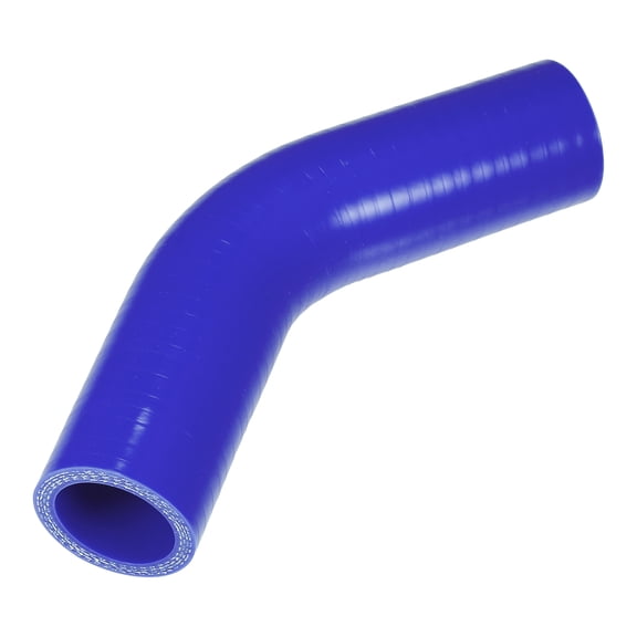 Unique Bargains 1 Pcs 30mm 1.18" ID 90mm 3.54" Length 45° Blue Car Silicone Hose