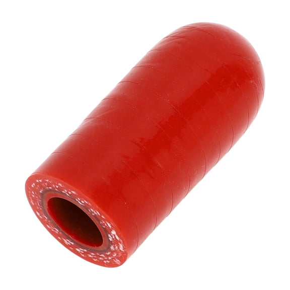 Unique Bargains 1 Pcs 30mm Length 10mm/0.39" ID Red Car Silicone Rubber Hose End Cap Silicone Reinforced Blanking Cap for Bypass Tube Universal